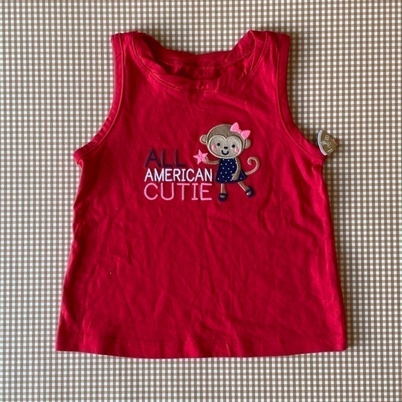 Carter’s All American Cutie Red tank top. Size 4. NWT - Picture 2 of 7